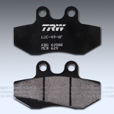 Колодки тормозные диск. тормоза "TRW" MCB 629 (2 шт.) Mazepper