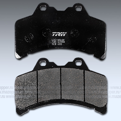 Колодки тормозные диск. тормоза "TRW" MCB 655 (Yamaha GTS 1000) 2 шт. Mazepper