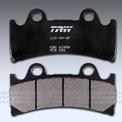 Колодки тормозные диск. тормоза "TRW" MCB 656 (2 шт.) Mazepper
