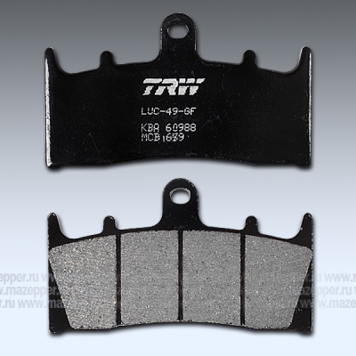 Колодки тормозные диск. тормоза "TRW" MCB 659 (2 шт.) Mazepper