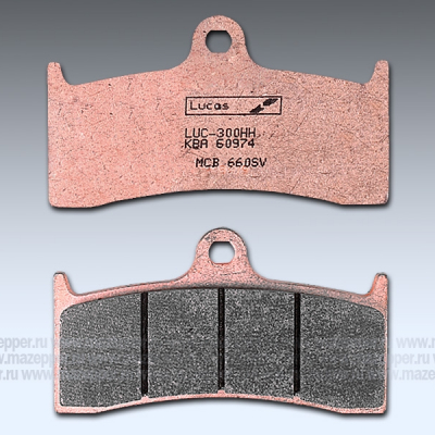 Колодки тормозные диск. тормоза "TRW" MCB 660 SV (2 шт.) Mazepper