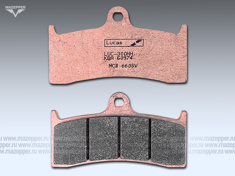 Колодки тормозные диск. тормоза "TRW" MCB 660 SV (2 шт.) Mazepper