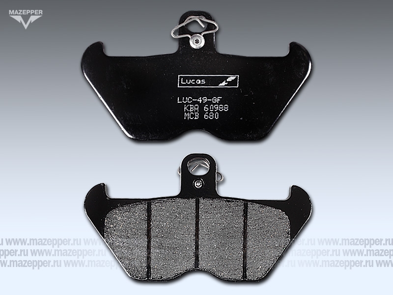 Колодки тормозные диск. тормоза "TRW" MCB 680 (2 шт.) Mazepper