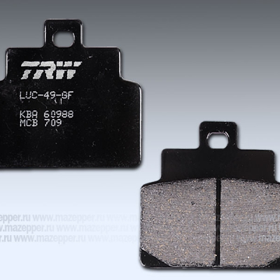 Колодки тормозные диск. тормоза "TRW" MCB 709 (2 шт.) Mazepper