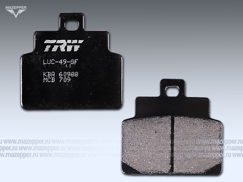 Колодки тормозные диск. тормоза "TRW" MCB 709 (2 шт.) Mazepper