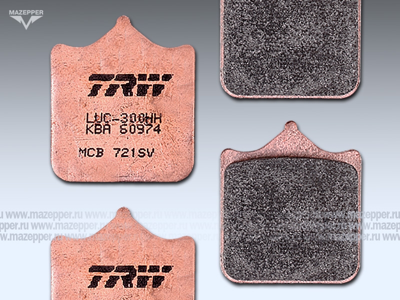 Колодки тормозные диск. тормоза "TRW" MCB 721 SV (4 шт.) Mazepper
