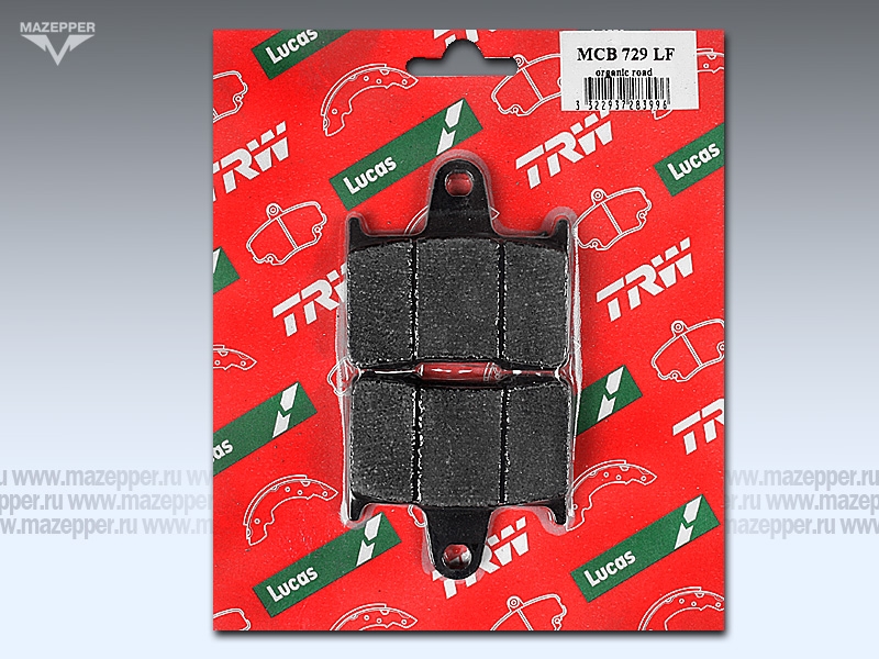 Колодки тормозные диск. тормоза "TRW" MCB 729 LF (2 шт.) Mazepper