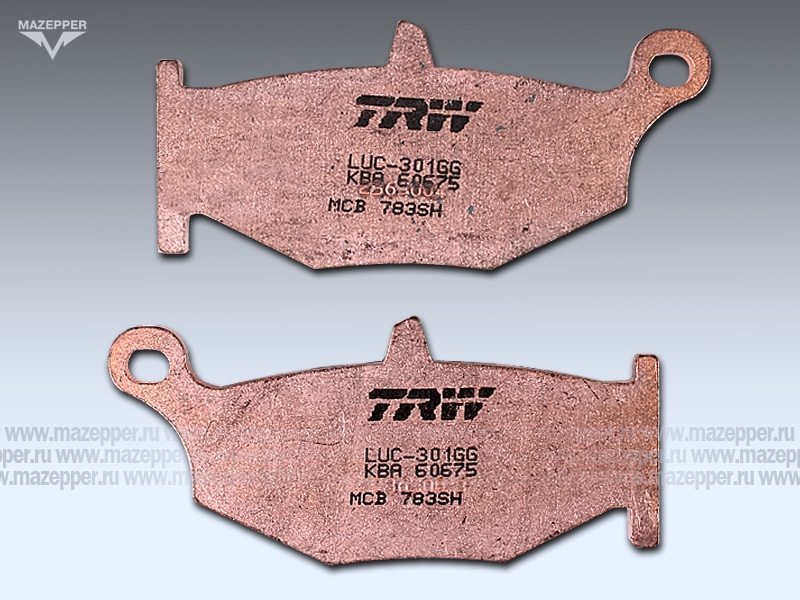 Колодки тормозные диск. тормоза "TRW" MCB 783 SH (2 шт.) Mazepper