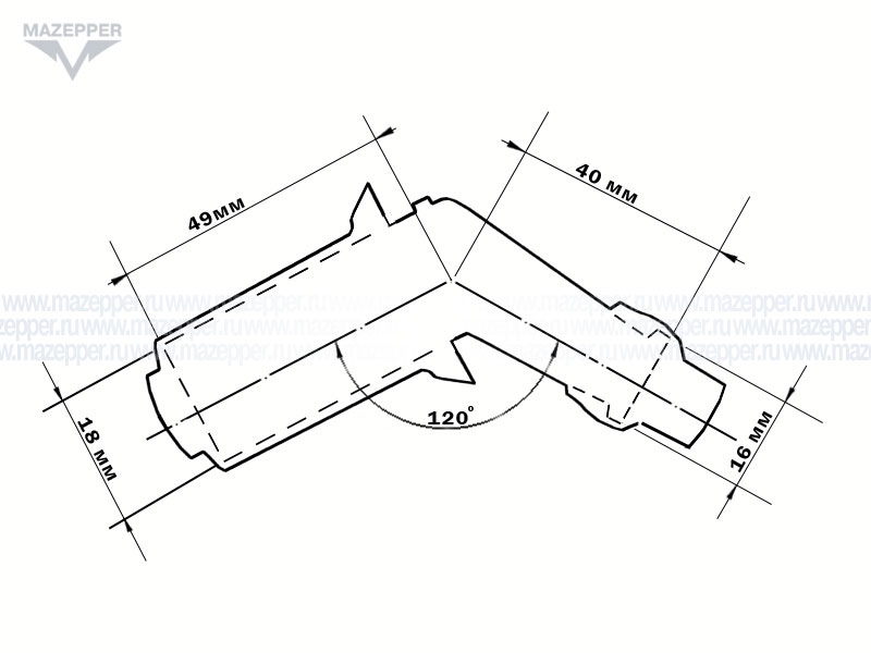 Колпачок свечи зажигания (Китай) 120 ° (дв. 139QMB,157QMJ,152QMI) Mazepper