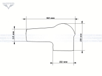 Колпачок свечи зажигания (Россия) 90 ° H=29 мм. Mazepper