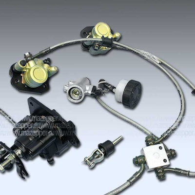 Контур дискового тормоза "Bashan" BS150S-2B (передний, задний) в сб. Mazepper