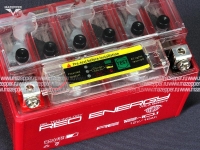 Аккумулятор 12V 10Ah (RE1210.1) "RED ENERGY" (GEL VRLA) 150х87х93 (+  --) с индикатором Mazepper