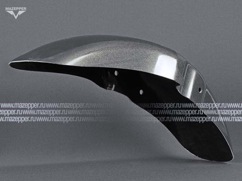 Крыло "Honda" CB400 (92-97), CB-1 (88-91), CB750 переднее, стеклопластик (тёмно-серый металлик) Mazepper
