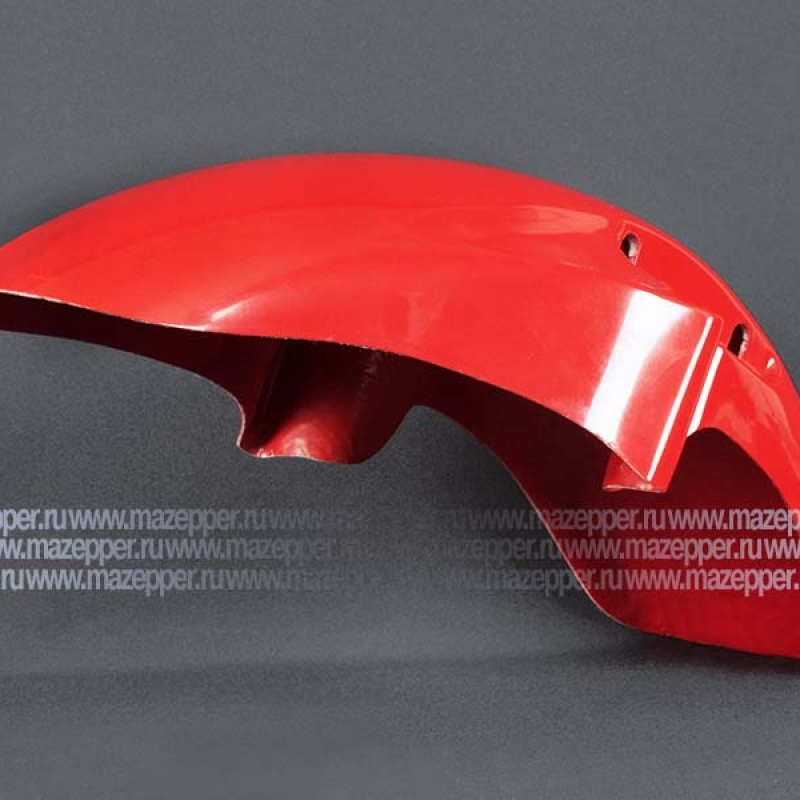 Крыло "Honda" CB400 VTEC (98-08) переднее, стеклопластик (красное) Mazepper