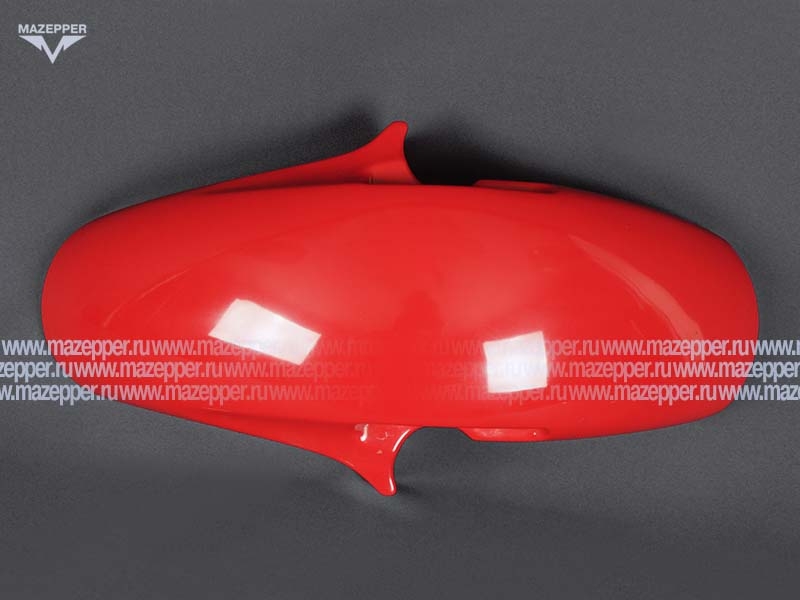 Крыло "Honda" CB400 VTEC (98-08) переднее, стеклопластик (красное) Mazepper