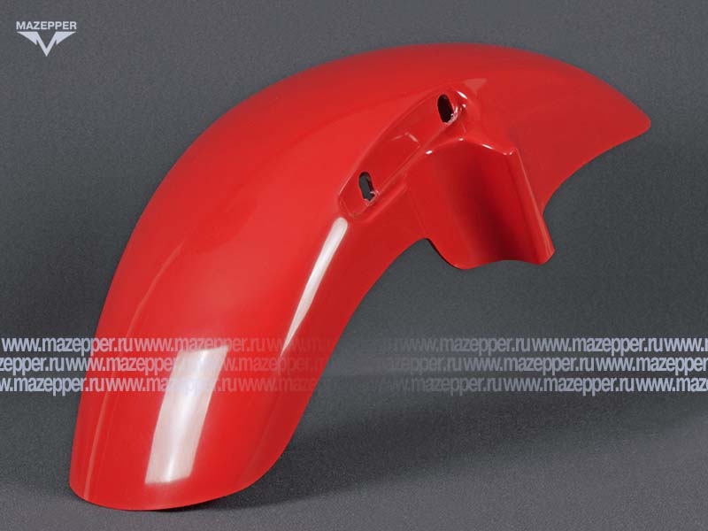 Крыло "Honda" CB400 VTEC (98-08) переднее, стеклопластик (красное) Mazepper