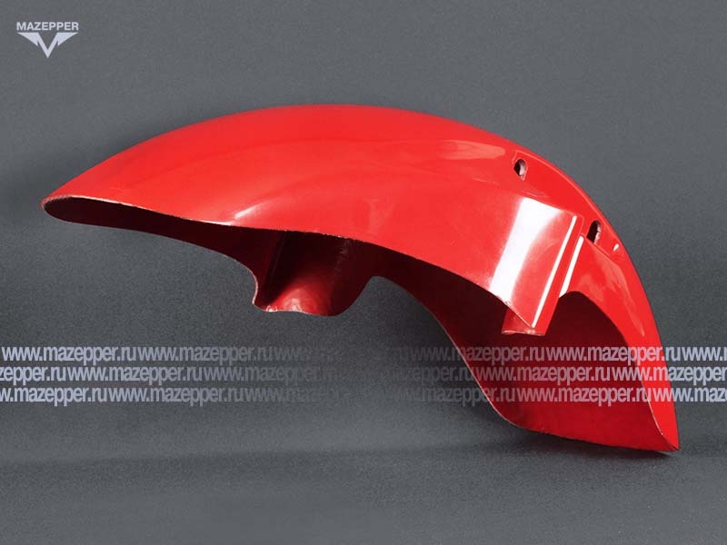 Крыло "Honda" CB400 VTEC (98-08) переднее, стеклопластик (красное) Mazepper