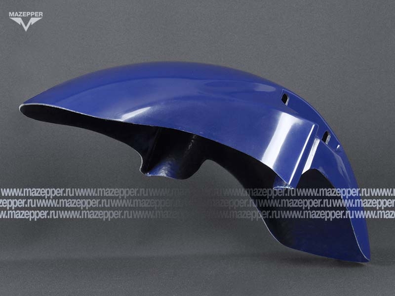 Крыло "Honda" CB400 VTEC (98-08) переднее, стеклопластик (синее) Mazepper