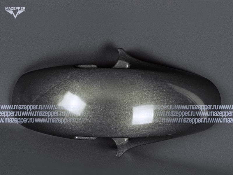 Крыло "Honda" CB400 VTEC (98-08) переднее, стеклопластик (тёмно-серый металлик) Mazepper
