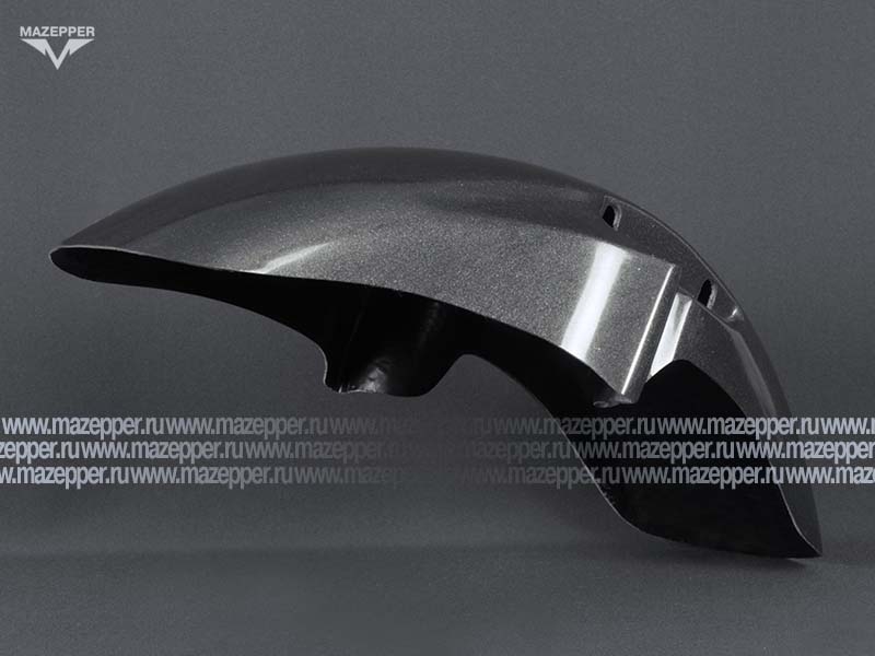 Крыло "Honda" CB400 VTEC (98-08) переднее, стеклопластик (тёмно-серый металлик) Mazepper
