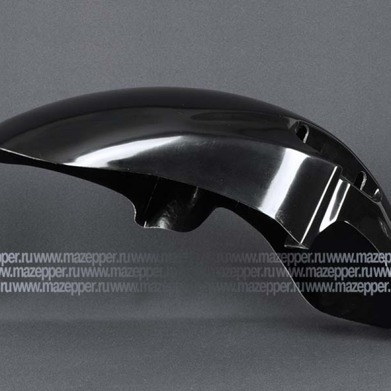 Крыло "Honda" CB400 VTEC (98-08) переднее, стеклопластик (чёрное) Mazepper