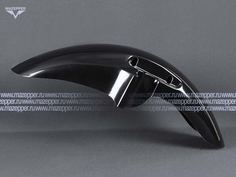 Крыло "Honda" CB400 VTEC (98-08) переднее, стеклопластик (чёрное) Mazepper