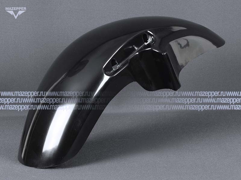 Крыло "Honda" CB400 VTEC (98-08) переднее, стеклопластик (чёрное) Mazepper