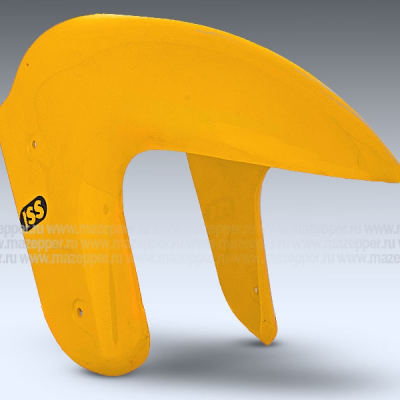 Крыло "Leike" (LK150T-7D,H,B) переднее (желтое) передняя часть Mazepper