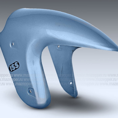Крыло "Leike" (LK150T-7D,H,B) переднее (серо-голубое) передняя часть Mazepper