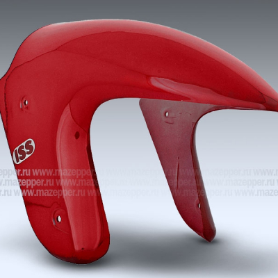 Крыло "Leike" (LK150T-7D,H,B) переднее (тёмно-красное) передняя часть Mazepper