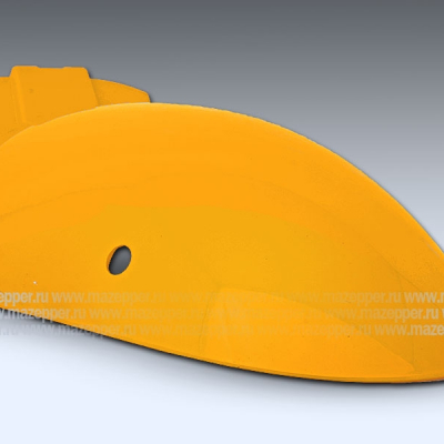 Крыло "Leike" (LK150T-7D,H,B,E) переднее (желтое) задняя часть Mazepper