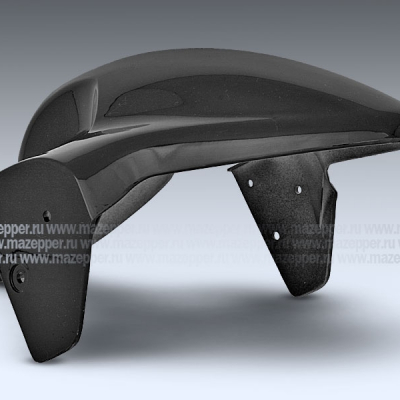 Крыло "Leike" (LK150T-7G (B-09)) переднее (черное) Mazepper