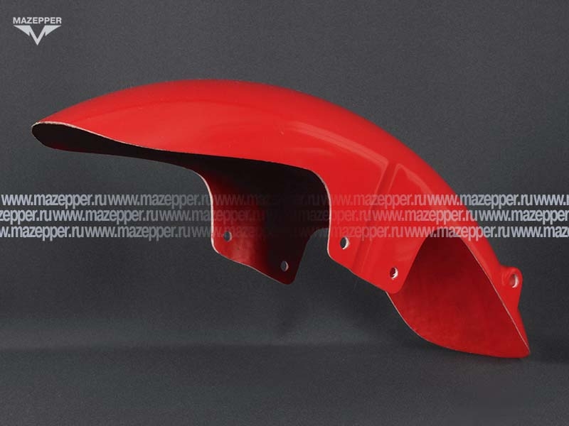 Крыло "Yamaha" XJR400 (93-08) переднее, стеклопластик (красное) Mazepper