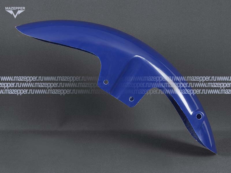 Крыло "Yamaha" XJR400 (93-08) переднее, стеклопластик (синее) Mazepper