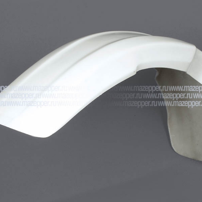 Крыло "Кросс" переднее универсальное (стеклопластик) белое (шина 16-21") Mazepper