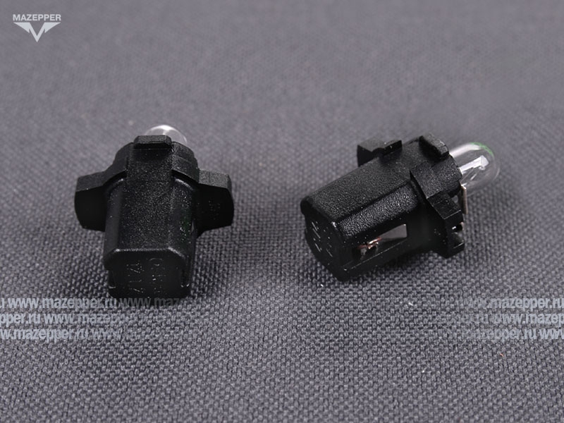 Лампа 12v,  1,2w (B8,3d) OSRAM (черный) Mazepper