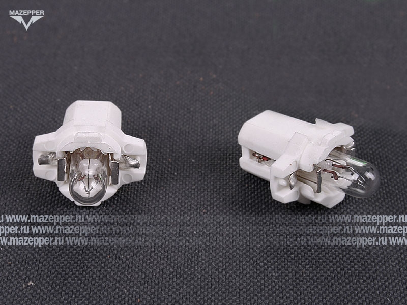 Лампа 12v,  2w (B8,3d) OSRAM (белый) Mazepper