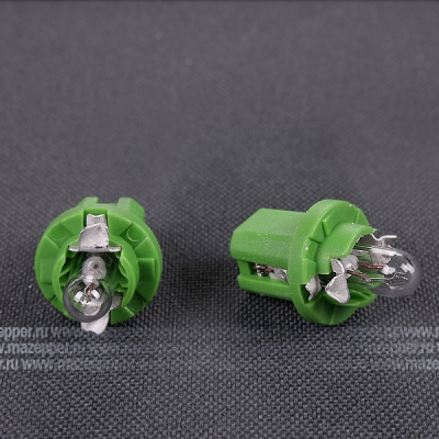 Лампа 12v,  2w (B8,5d) OSRAM (желто-зелёный) Mazepper