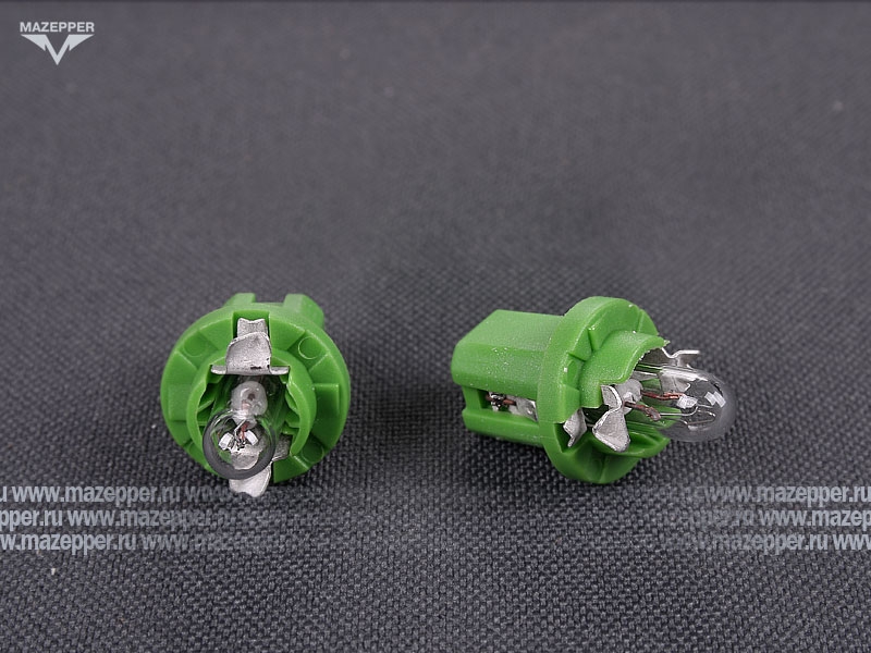 Лампа 12v,  2w (B8,5d) OSRAM (желто-зелёный) Mazepper