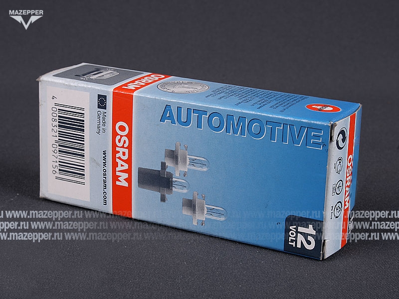 Лампа 12v,  2w (BX8,4d) OSRAM Automotive Mazepper