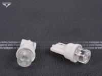 Лампа 12v,  5w (W5W, W2,1x9,5d) Китай (белая) светодиодная, без цоколя Mazepper
