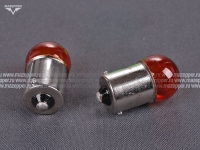 Лампа 12v, 10w (R10W, BA15s) Китай (желтая) Mazepper