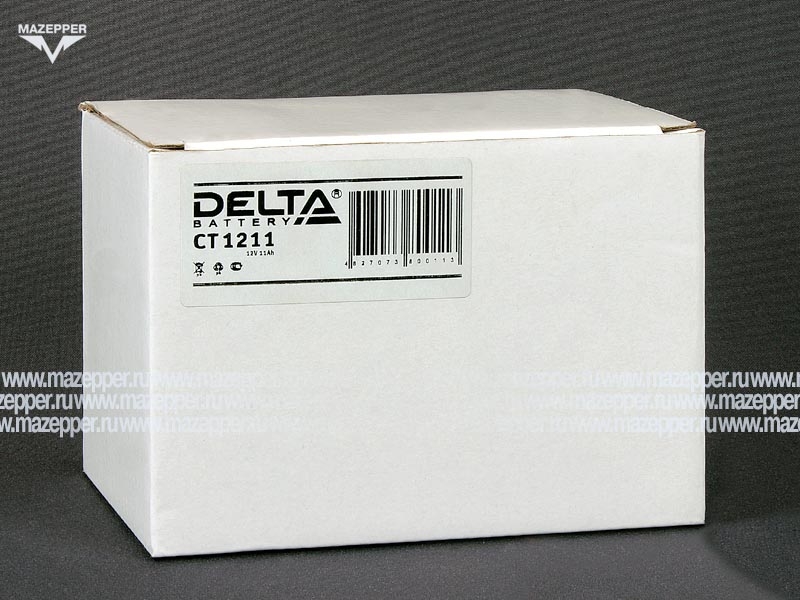 Аккумулятор 12V 11Ah (CT1211) "DELTA" (AGM VRLA) 150х87х110 (+  --) Mazepper