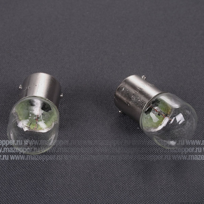 Лампа 12v, 10w (R10W, BA15s) Россия Mazepper