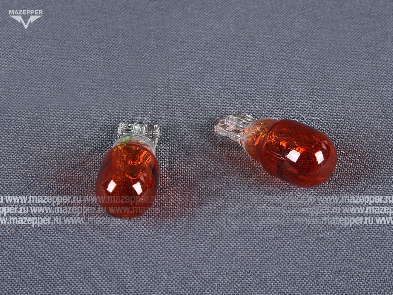 Лампа 12v, 10w (W10W, W2,1x9,5d) Китай (желтая) без цоколя Mazepper
