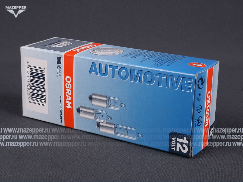 Лампа 12v, 21w (H21W, BAY9s) OSRAM Automotive Mazepper