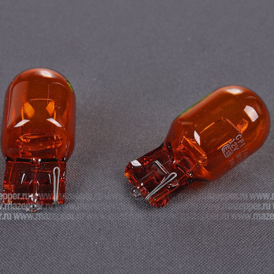 Лампа 12v, 21w (WY21W, WX3x16d) NARVA (без цоколя) желтая Mazepper