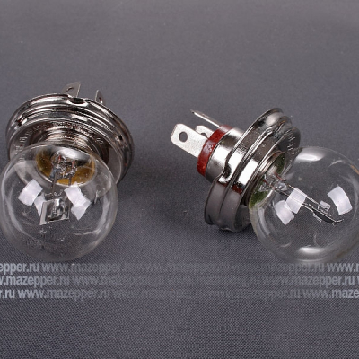 Лампа головного света  6v, 45/40w (R2, P45t) МАЯК Mazepper