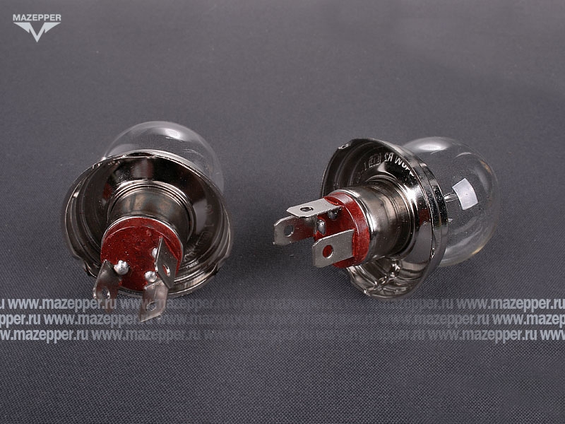 Лампа головного света  6v, 45/40w (R2, P45t) МАЯК Mazepper