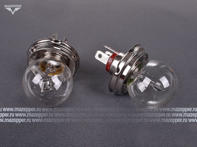 Лампа головного света  6v, 45/40w (R2, P45t) МАЯК Mazepper